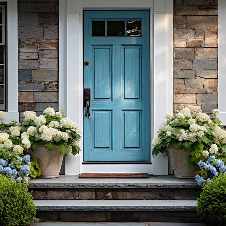 Picture of a newly installed front door